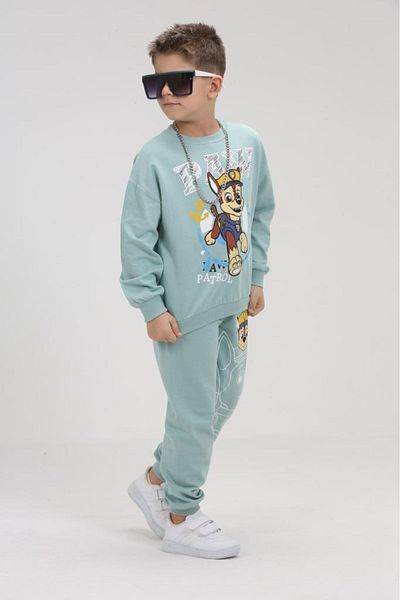 ÇocukçaGiy Boy's Tracksuit Set 2 strings Cotton oversize wide fit Paw Patrol 2-8 years