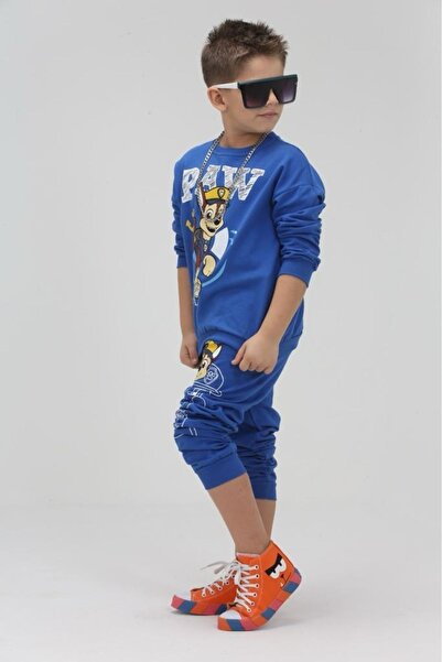 ÇocukçaGiy Erkek Çocuk Eşofman takımı 2 ip Pamuklu oversize geniş kalıp Paw Patrol 2-8 yaş
