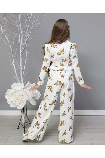 By Feyza Kids Collection Комплект яке за момиче с флорални шарки
