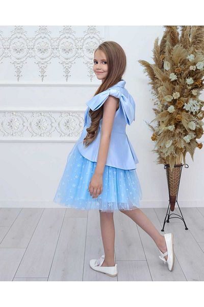 By Feyza Kids Collection ΚΟΡΙΤΣΙΤΙΚΟ ΒΡΑΔΙΝΟ ΦΟΡΕΜΑ, ΣΕΤ ΣΑΚΑΚΙ&ΦΟΥΣΤΑ