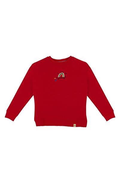 BEETLEBEEZ Children's Unisex Red Sweatshirt