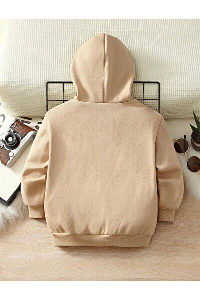 NoVibe 1998 Energetic Printed - Kids Unisex Cotton Oversize Hooded Sweatshirt