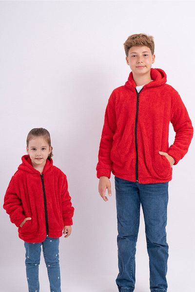 Sweets Collection Unisex Girls Boys Young Children's Fleece Welsoft Plush Pocket Hooded Jacket