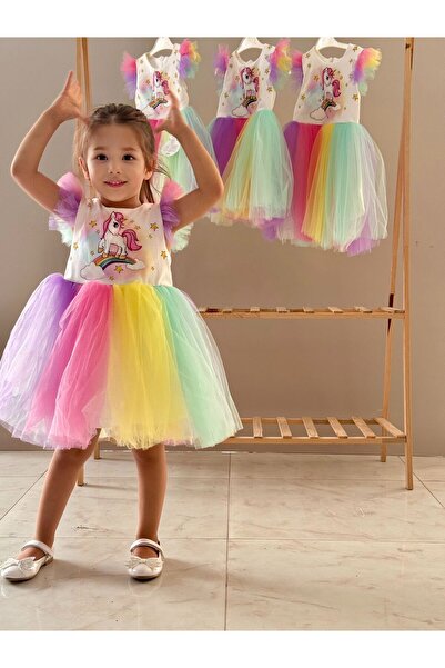 Fatma Kına Fenomen Kids unicorn elbise
