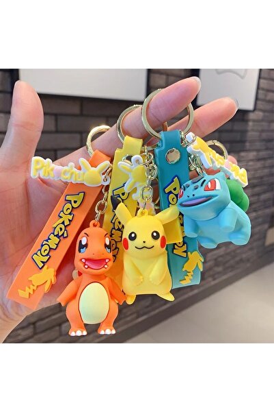 Bluoksweet 3 adet pikachu Bulbasaur Charmander pokemon kız erkek çocuk oyunca...