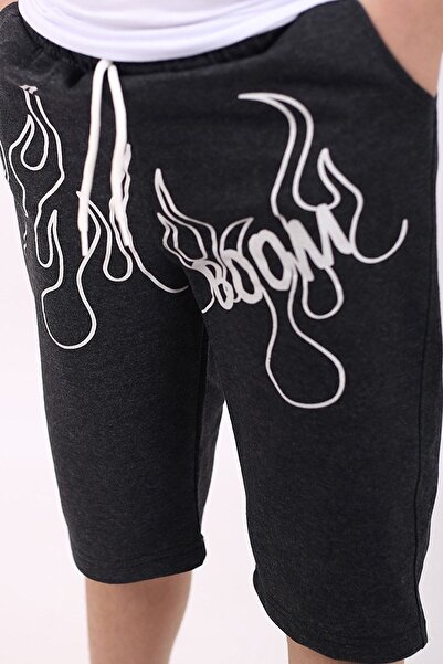 COSBA kids wear Boom Flame Printed Pocket Cotton Boy's Cotton Capri/σορτς/βερμούδα