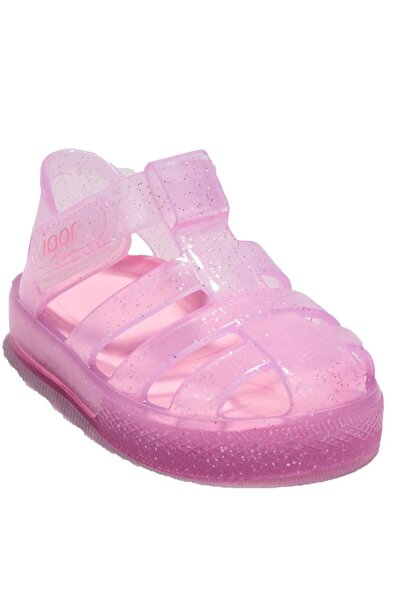 IGOR S10265bb Star Glitter Pink ortopedic Fete de ziua de-a șasea sandale