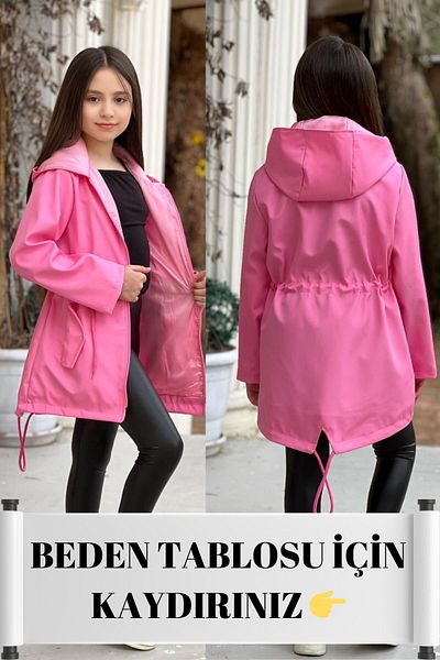 ELAFOR Waterproof Bonded Trench Coat for Girl - Jacket and Raincoat Expand Fit