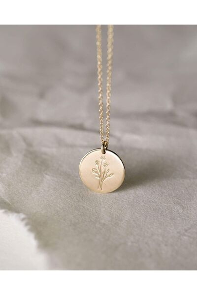 Gofinery Dağ Çiçeği Kolye - Wildflower Kolye - 925 Ayar Gümüş - Çiçek Kolye