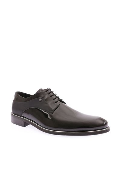 DGN Men's Neolit Sole Tuxedo Shoes Black Patent Leather Genuine Leather 364926102