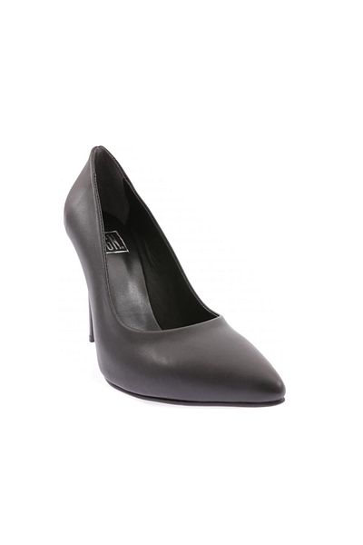 DGN Black Pointed Toe Women's Stiletto - 15P Heeled Shoes