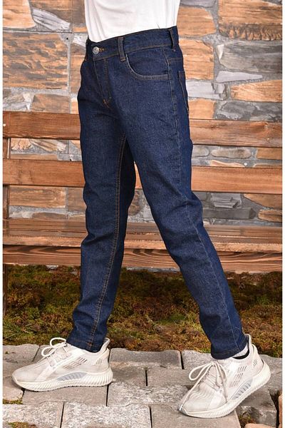 MORE KIDS Navy Blue Boy's Lycra Jeans