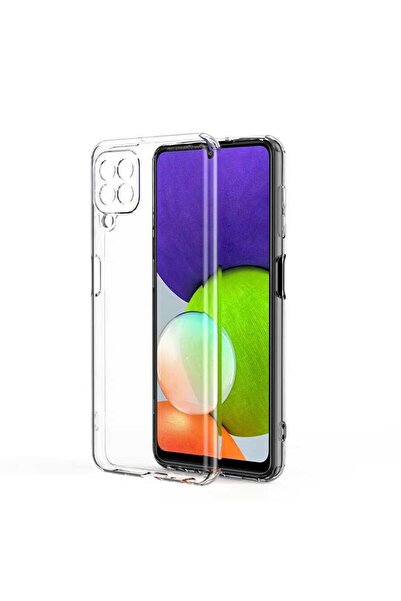 Fibaks Galaxy A22 4g Kılıf Kamera Korumalı Süper Silikon Kapak