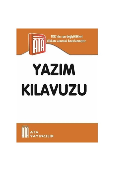 Ata Yayıncılık Yazım Kılavuzu Karton Kapak