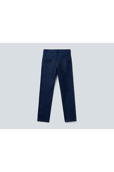 United Colors of Benetton Benetton Boy's Navy Blue Gabardine Trousers with 5 Pockets