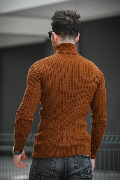 Oksit Ανδρικό πλεκτό κορμάκι με ψηλό λαιμό Seka 821 Slim-Fit