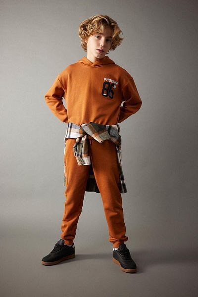 DeFacto Boy's Oversize Sweatshirt with Hood - Printed, B3993A823Wn