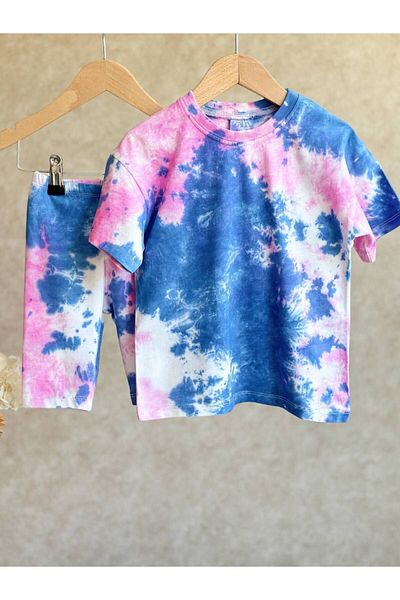 anonim Tie-Dye Patterned Summer Set for Girls