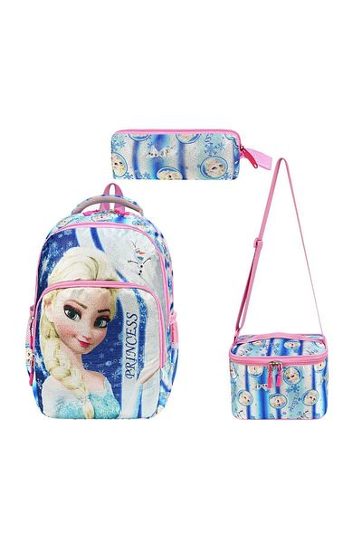 Alanç Gift Rucsac ortopedic albastru pentru școala primară - cu nutriție și suport pentru stilou