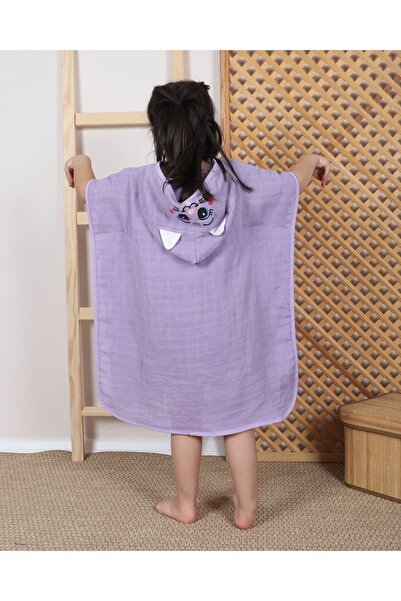Lavin 100% Cotton Bath and Beach Poncho for Muslim Girl