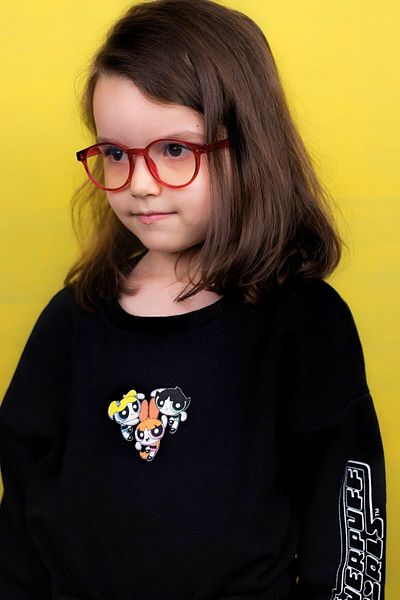 By Donetto 3-9 Years Unisex Red Children's Computer Screen Glasses
