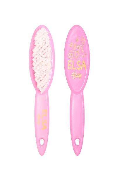 ELSA Pink Professional Baby Brush