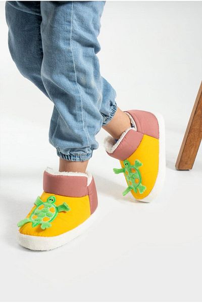 NOVİNS Baby Kids Shoes - Figured Home, Boots and Shoes Nursery School Shoes