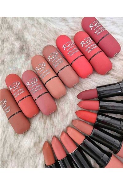 Roesıa Rose Cosmetics Unisex Roesia Nude Lip 8-Piece Lipstick Set