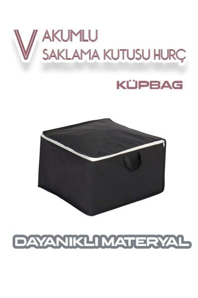 Genel Markalar Vakumlu Saklama Kutusu Hurç,küpbag 42 Cm X 40 Cm X 25 Cm