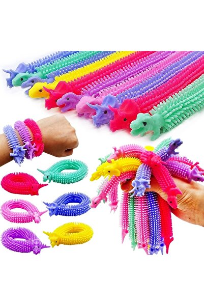 Kuzey مشغل الضغط مع ديناصور حسي - 4 قطع سوار ممتد ديناصور سينسوري تململ لعبة ضد الإجهاد