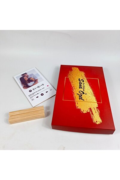 FY Kişiye Özel Tasarlanabilen Spotify Barkodlu Youtube Barkodlu Plak Sevgiliy...