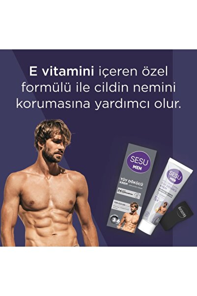 Sesu Tüy Dökücü Krem For Men 100 ml Tüm Ciltler