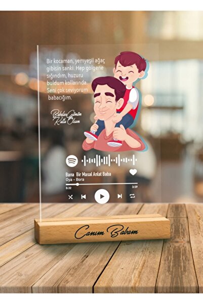 Genel Markalar Babalar Günü Hediyesi Spotify Plak - 3