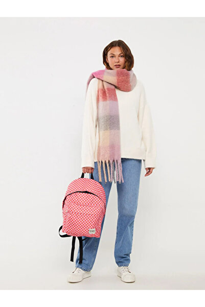 LC Waikiki XSIDE Somon Baskılı Baskılı Kadın Sırt Çantası