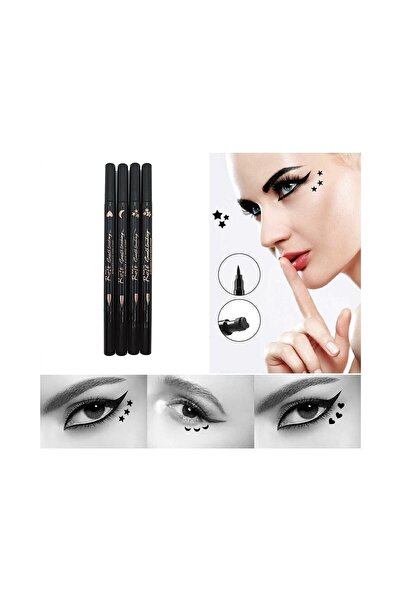 MST COSMETİC Çift Fonksiyonlu Bir Tarafı Kalem Bir Tarafı Yıldız Baskılı Eyeliner Eye45675