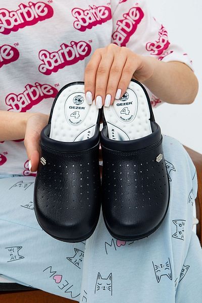 Moda Devrin Navy Blue Anatomical Hospital Kitchen Slippers - Sabo Doctor Cook