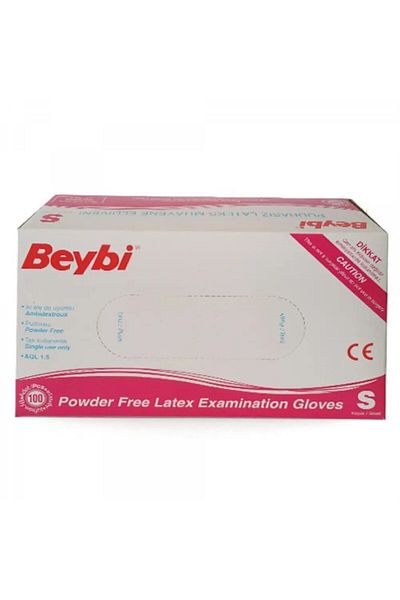 Beybi Powder-Free Latex Gloves Size Small
