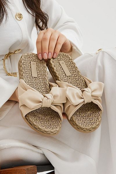 Moda Devrin Papuci de damă bej - fundă, talpă anti-alunecare, pentru piscină și plajă de mare