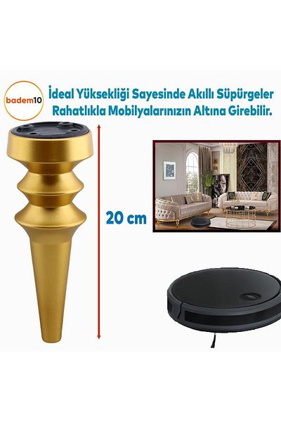 Badem10 Oliva Mat Aur 20 Cm Mobilier Canapea Fotoliu Unitate Tv Consolă Upgrade Riser Picior Picioare