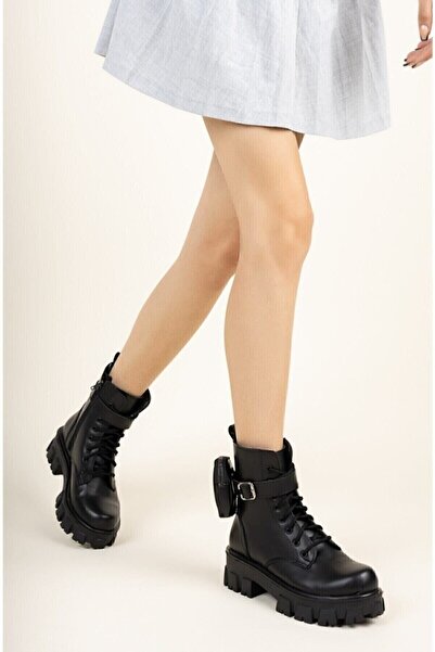 Seher Νέα σεζόν Χειμερινές Μπότες Χονδρής Σόλας με Πορτοφόλι Αντιολισθητική Σόλα