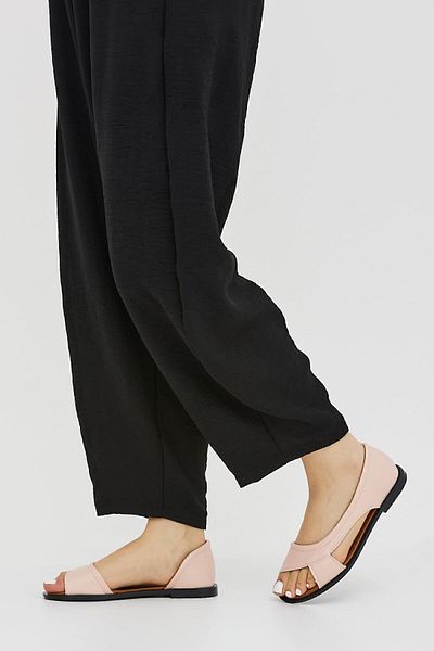 Moda Devrin Πούδρα Ανοιχτό Μπροστινό Γυναικεία Σανδάλια Καλοκαιρινά Παπούτσια Μπαλαρίνες