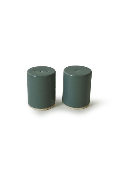 Keramika Green Stackable Salt / Pepper Shakers 6 Cm