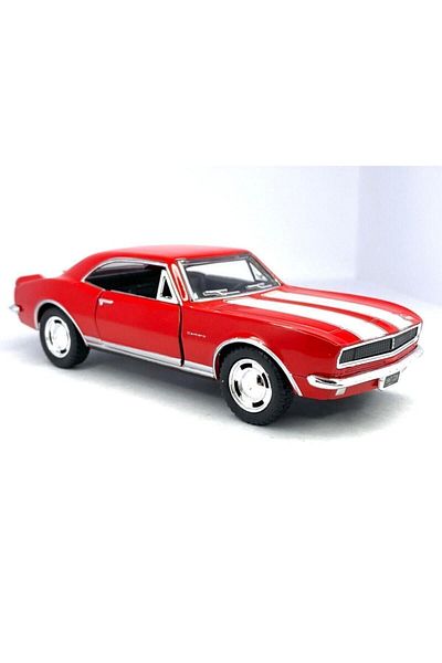Kinsmart 1967 شيفروليه كامارو Z/28 (مخطط) - سحب قطرة 5 بوصة. سيارة موديل مرخصة، لعبة سيارة 1:37