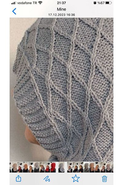 SpecialScarf Hijab Fashion Knitwear BALAKLAVA BEANIE SHAL HEAD GRAY COLOR