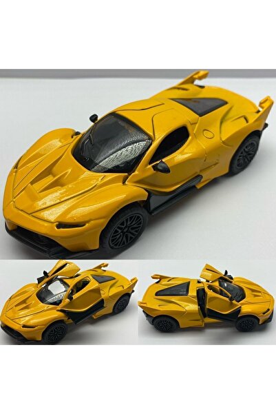 Hepsilazım Oyuncak Araba Ferrari Sesli Işıklı Ön Kapılar Açılır Ferrari Çek Bırak Oyuncak Araba