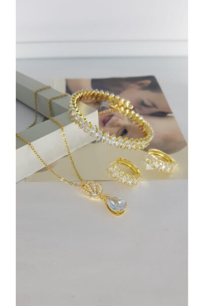 SONES Zirkon Takı Setli Özel Takı Seti Kutusunda Gönderilmektedir Hediye Sns50026876