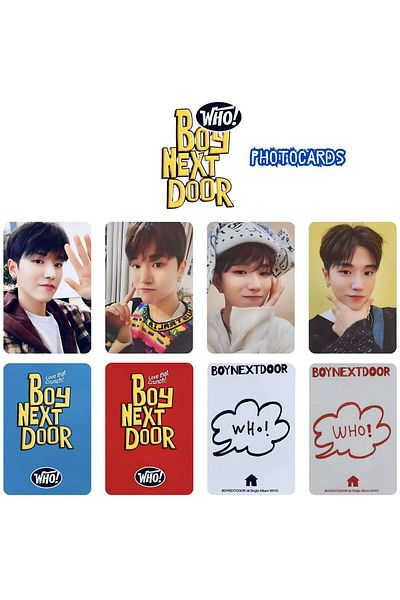 Kpop Dünyasi Boynextdoor Riwoo'' Who'' Photocards Set