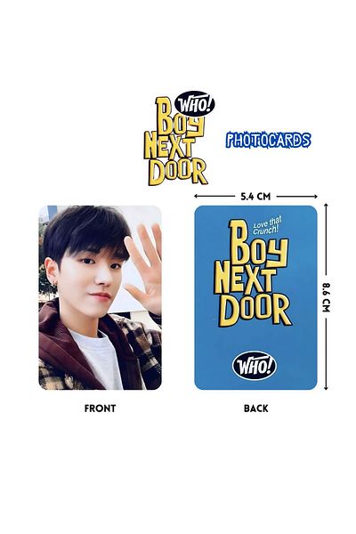 Kpop Dünyasi Boynextdoor Riwoo'' Who'' Photocards Set