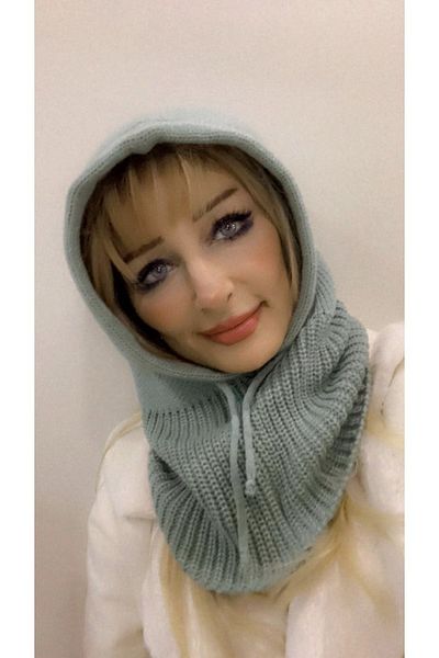 SpecialScarf Hijab Fashion Corded Knitwear Balaklava Beret Shawl Headboard Mint Color