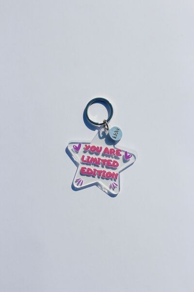 klovi سلسلة مفاتيح مطبوعة شفافة بإصدار محدود